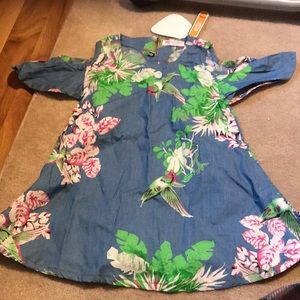 Toddler cold shoulder dress